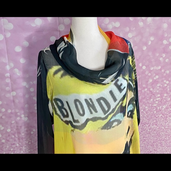 Postcard California Blondie cowl neck semi-sheer tunic, price drop - Picture 15 of 15